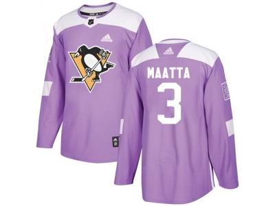 Adidas Florida Panthers #3 Olli Maatta Purple Authentic Fights Cancer Stitched NHL Jersey