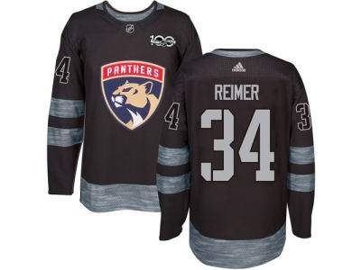 Adidas Florida Panthers #34 James Reimer Black 1917-2017 100th Anniversary NHL Jersey