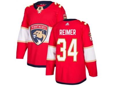 Adidas Florida Panthers #34 James Reimer Red Home NHL Jersey