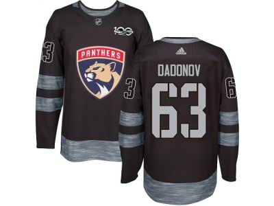Adidas Florida Panthers #63 Evgenii Dadonov Black 1917-2017 100th Anniversary NHL Jersey