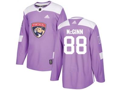 Adidas Florida Panthers #88 Jamie McGinn Purple Authentic Fights Cancer Stitched NHL Jersey