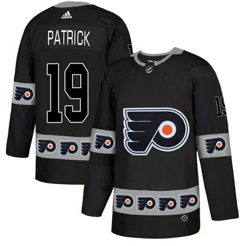 Adidas Flyers #19 Nolan Patrick Black Authentic Team Logo Fashion Stitched NHL Jersey