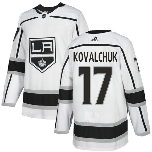 Adidas Kings #17 Ilya Kovalchuk White Road Authentic Stitched NHL Jersey