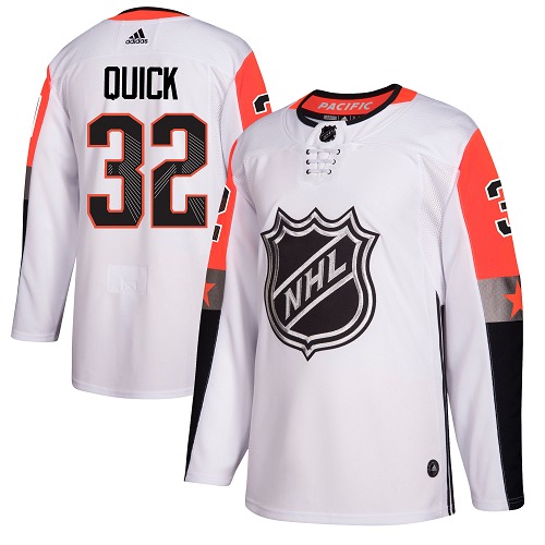 Adidas Kings #32 Jonathan Quick White 2018 All-Star Pacific Division Authentic Stitched NHL Jersey