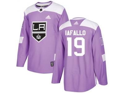 Adidas Los Angeles Kings #19 Alex Iafallo Purple Authentic Fights Cancer Stitched NHL Jersey