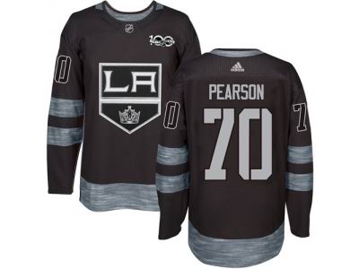 Adidas Los Angeles Kings #70 Tanner Pearson Black 1917-2017 100th Anniversary Jersey