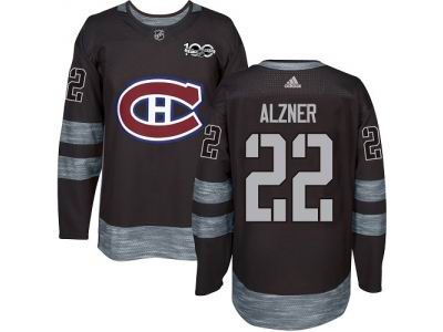 Adidas Montreal Canadiens #22 Karl Alzner Black 1917-2017 100th Anniversary Jersey