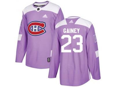 Adidas Montreal Canadiens #23 Bob Gainey Purple Authentic Fights Cancer Stitched NHL Jersey