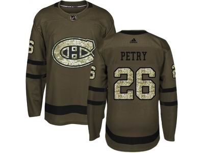 Adidas Montreal Canadiens #26 Jeff Petry Green Salute to Service Jersey