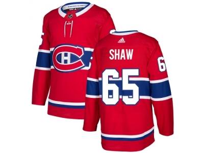 Adidas Montreal Canadiens #65 Andrew Shaw Red Home Jersey