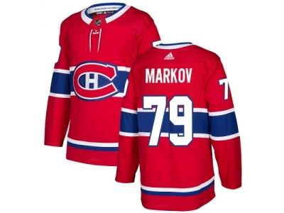 Adidas Montreal Canadiens #79 Andrei Markov Red Home Jersey