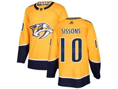 Adidas Nashville Predators #10 Colton Sissons Yellow Home NHL Jersey