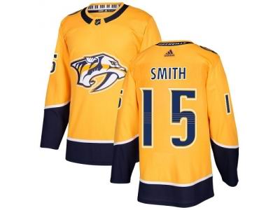 Adidas Nashville Predators #15 Craig Smith Yellow Home NHL Jersey