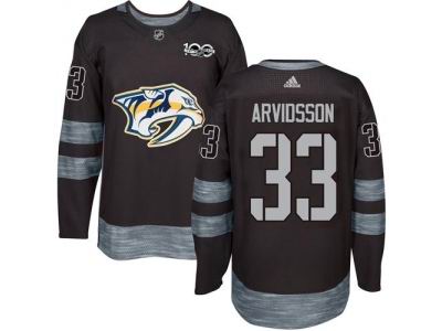 Adidas Nashville Predators #33 Viktor Arvidsson Black 1917-2017 100th Anniversary NHL Jersey