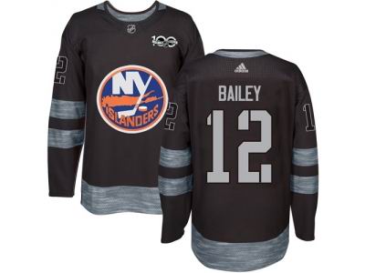 Adidas New York Islanders #12 Josh Bailey Black 1917-2017 100th Anniversary NHL Jersey