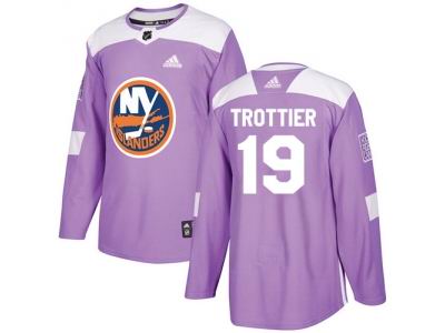 Adidas New York Islanders #19 Bryan Trottier Purple Authentic Fights Cancer Stitched NHL Jersey