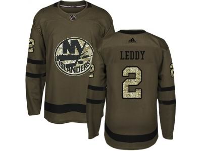 Adidas New York Islanders #2 Nick Leddy Green Salute to Service NHL Jersey