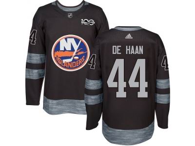 Adidas New York Islanders #44 Calvin De Haan Black 1917-2017 100th Anniversary NHL Jersey