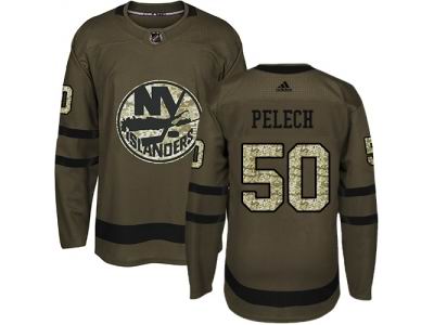 Adidas New York Islanders #50 Adam Pelech Green Salute to Service NHL Jersey