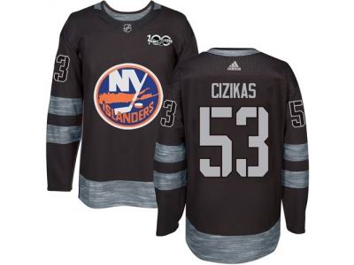 Adidas New York Islanders #53 Casey Cizikas Black 1917-2017 100th Anniversary NHL Jersey