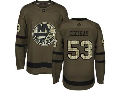 Adidas New York Islanders #53 Casey Cizikas Green Salute to Service NHL Jersey