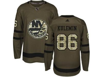 Adidas New York Islanders #86 Nikolay Kulemin Green Salute to Service NHL Jersey