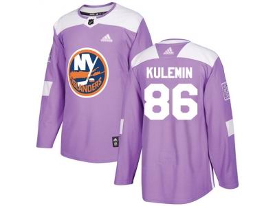 Adidas New York Islanders #86 Nikolay Kulemin Purple Authentic Fights Cancer Stitched NHL Jersey