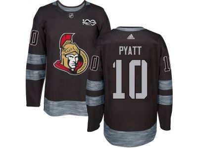 Adidas Ottawa Senators #10 Tom Pyatt Black 1917-2017 100th Anniversary NHL Jersey