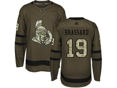 Adidas Ottawa Senators #19 Derick Brassard Green Salute to Service NHL Jersey