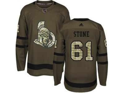 Adidas Ottawa Senators #61 Mark Stone Green Salute to Service NHL Jersey