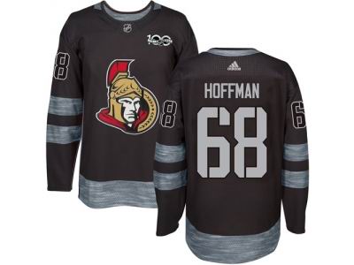 Adidas Ottawa Senators #68 Mike Hoffman Black 1917-2017 100th Anniversary NHL Jersey