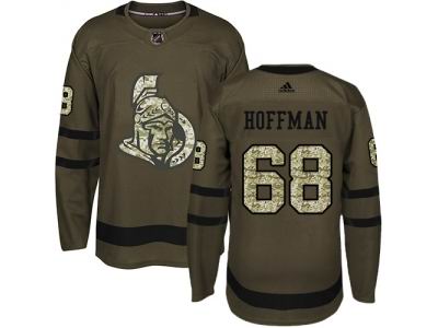 Adidas Ottawa Senators #68 Mike Hoffman Green Salute to Service NHL Jersey