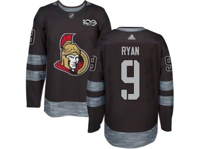 Adidas Ottawa Senators #9 Bobby Ryan Black 1917-2017 100th Anniversary NHL Jersey