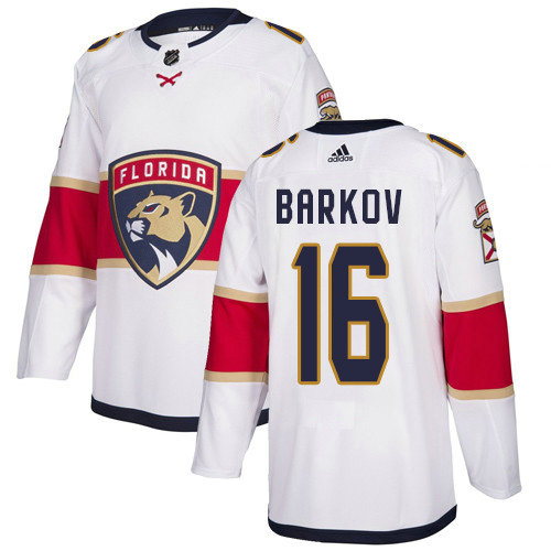 Adidas Panthers #16 Aleksander Barkov White Road Authentic Stitched NHL Jersey