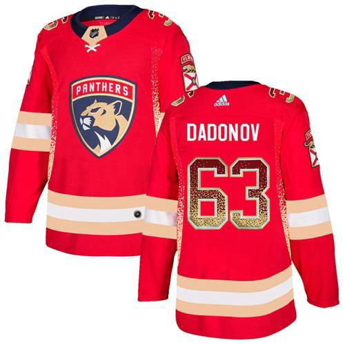 Adidas Panthers #63 Evgenii Dadonov Red Home Authentic Drift Fashion Stitched NHL Jersey