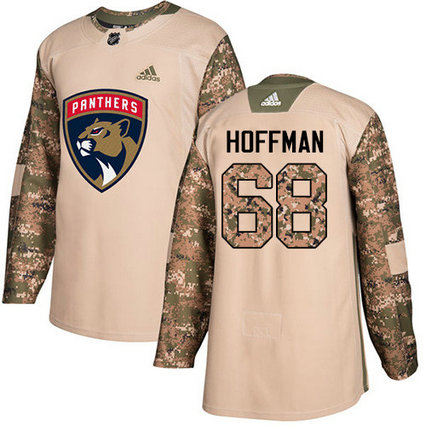 Adidas Panthers #68 Mike Hoffman Camo Authentic 2017 Veterans Day Stitched NHL Jersey