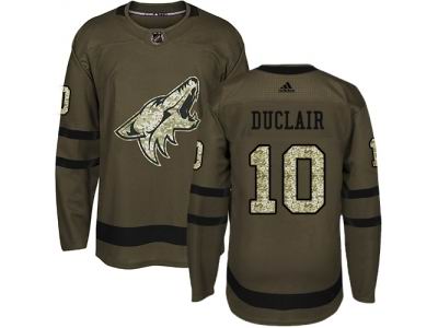 Adidas Phoenix Coyotes #10 Anthony Duclair Green Salute to Service NHL Jersey