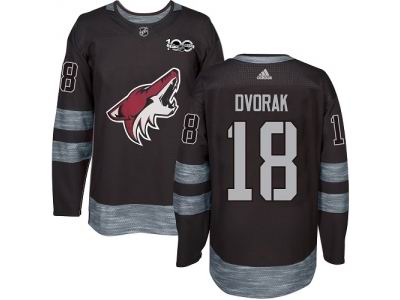 Adidas Phoenix Coyotes #18 Christian Dvorak Black 1917-2017 100th Anniversary NHL Jersey
