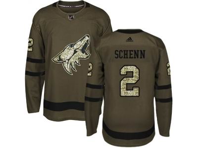 Adidas Phoenix Coyotes #2 Luke Schenn Green Salute to Service NHL Jersey