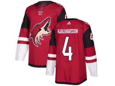 Adidas Phoenix Coyotes #4 Niklas Hjalmarsson Maroon Home NHL Jersey