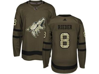 Adidas Phoenix Coyotes #8 Tobias Rieder Green Salute to Service NHL Jersey