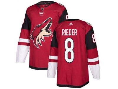 Adidas Phoenix Coyotes #8 Tobias Rieder Maroon Home NHL Jersey