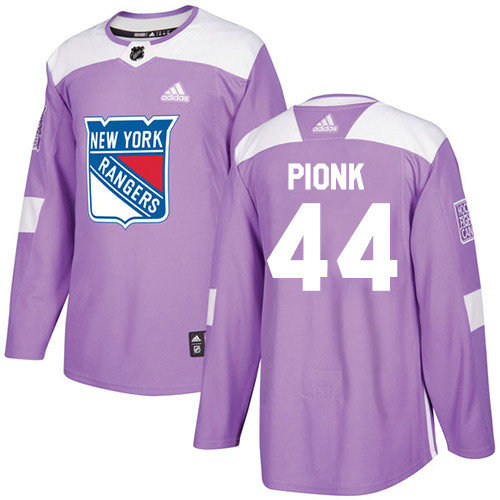 Adidas Rangers #44 Neal Pionk Purple Authentic Fights Cancer Stitched NHL Jersey