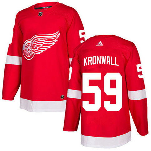 Adidas Red Wings #59 Niklas Kronwall Red Home Authentic Stitched NHL Jersey