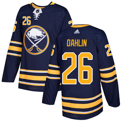 Adidas Sabres #26 Rasmus Dahlin Navy Blue Home Authentic Stitched NHL Jersey