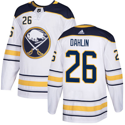 Adidas Sabres #26 Rasmus Dahlin White Road Authentic Stitched NHL Jersey