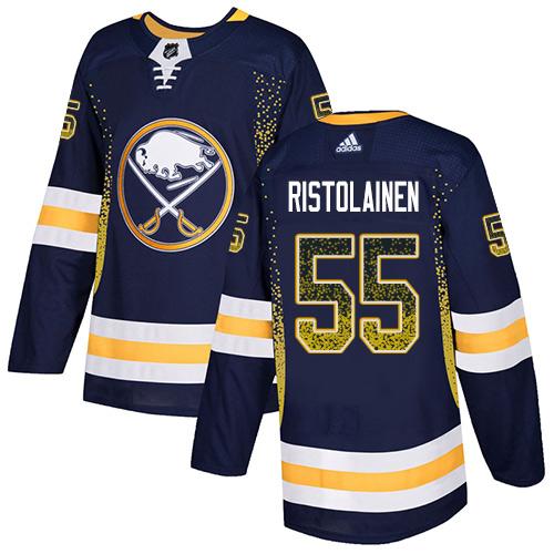 Adidas Sabres #55 Rasmus Ristolainen Navy Blue Home Authentic Drift Fashion Stitched NHL Jersey