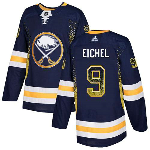 Adidas Sabres #9 Jack Eichel Navy Blue Home Authentic Drift Fashion Stitched NHL Jersey