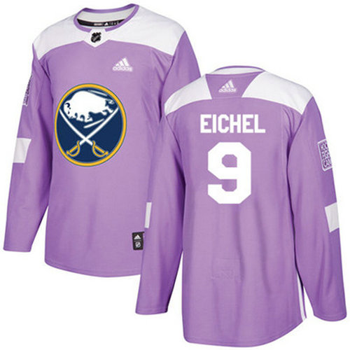 Adidas Sabres #9 Jack Eichel Purple Authentic Fights Cancer Youth Stitched NHL Jersey