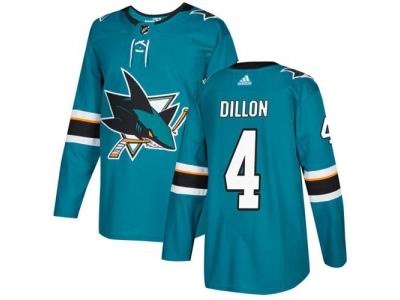 Adidas San Jose Sharks #4 Brenden Dillon Teal Home Jersey